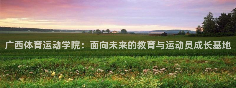 JJB竞技宝官网下载：广西体育运动学院：面向未来的教育与运动