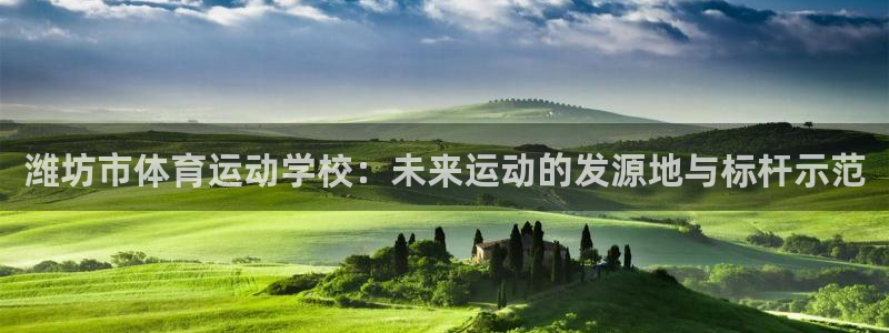 注册JJB竞技宝官方正版app：潍坊市体育运动学校：未来运动